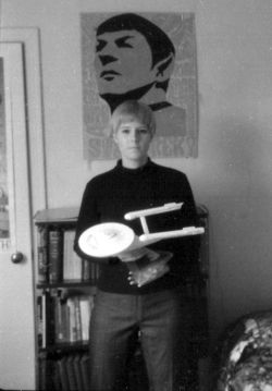 (Early photo of Lois McMaster Bujold)